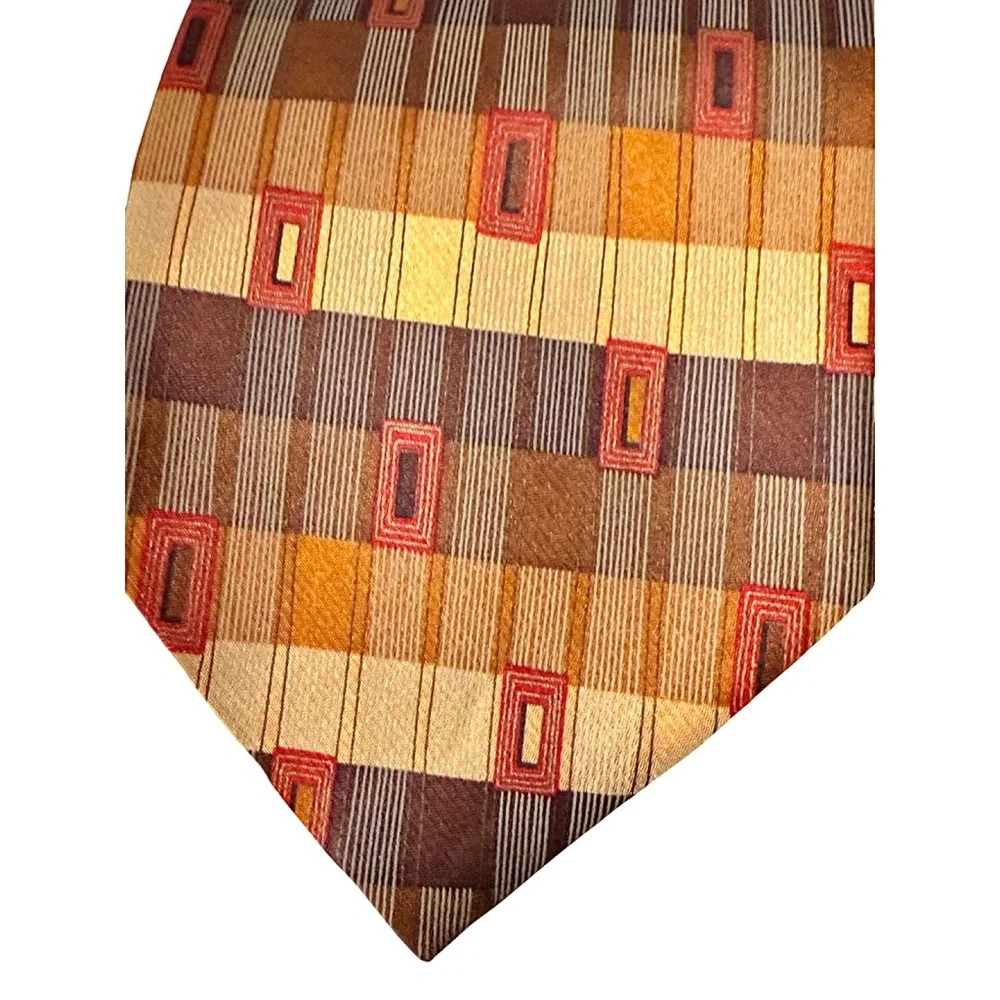Vintage Ermenegildo Zegna Ties Lot 4
Fall Colors Perfect Gift Wedding Groomsmen - Picture 4 of 14